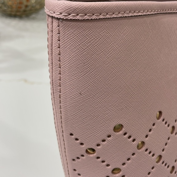 Michael Kors Light Pink Tote with Cutout Gold Accents - Picture 16 of 16